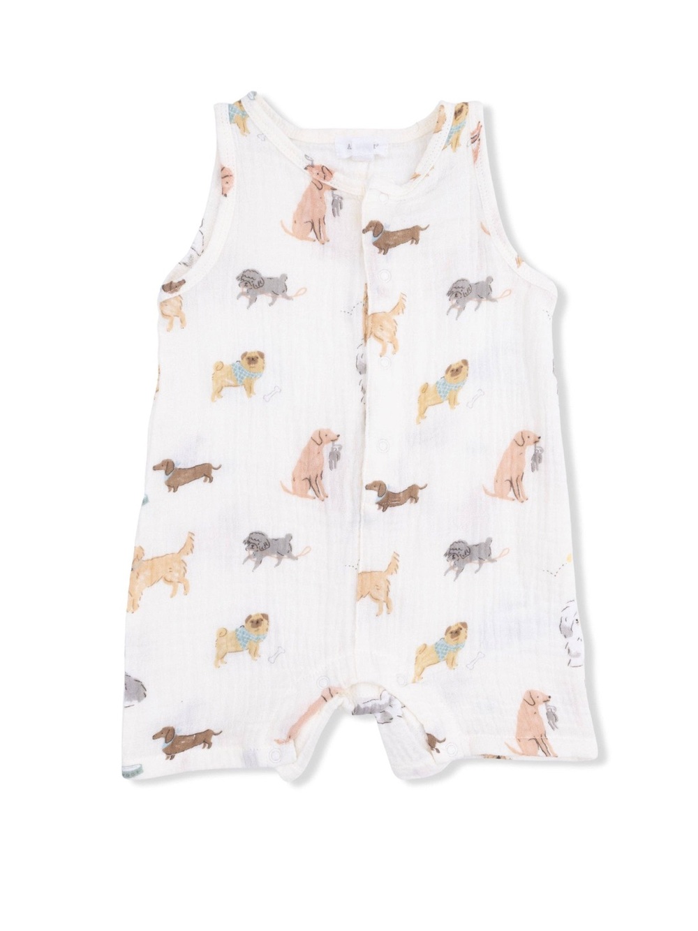 Angel Dear Awesome Dogs Muslin Shortie Romper 18-24 months